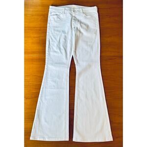 Womens White Mother Jeans, The Cruiser, size 30